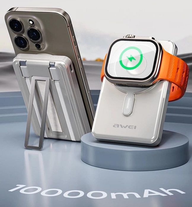 Powerbank μαγνητικής φόρτισης - P92K - 10.000mah - 20W - AWEI - 014083 - Image 2