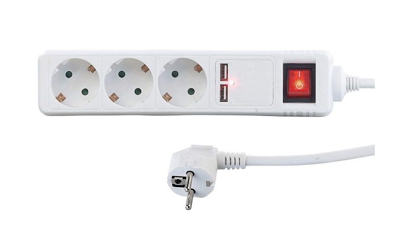 Πολύπριζο 3 θέσεων με διακόπτη και 2 θύρες USB - Σούκο - ST-GB03SU - 3m - 031337 - Image 2