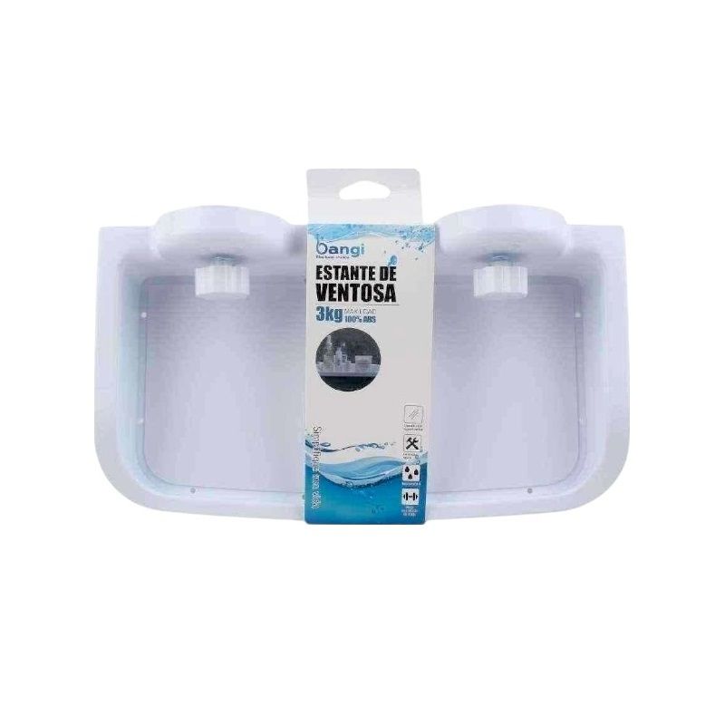 Επιτοίχιο ράφι μπάνιου με βεντούζες