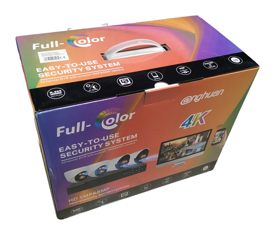 Καταγραφικό δικτύου με 4 κάμερες – CCTV Security Recording System – POE - 080074 - Image 4