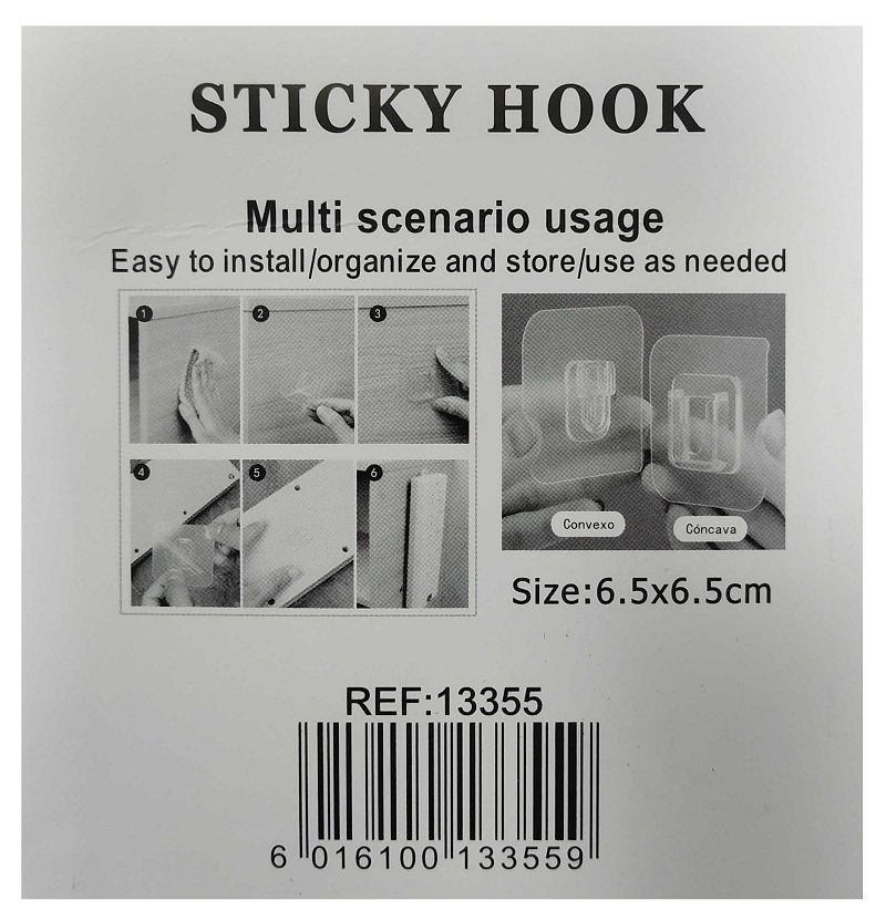 Αυτοκόλλητη βάση επιτοίχιας ανάρτησης αντικειμένων - 13355 - Image 2