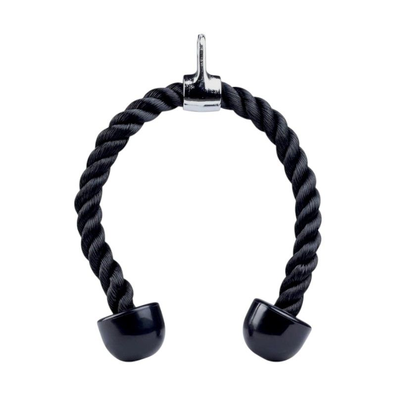 Σχοινί τροχαλίας διπλής λαβής για εκγύμναση τρικεφάλων 70cm - Image 2