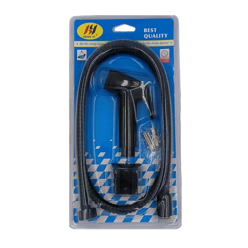 Πιστόλι ντουζιέρας με διακόπτη και σπιράλ 1.2m Black - Image 3