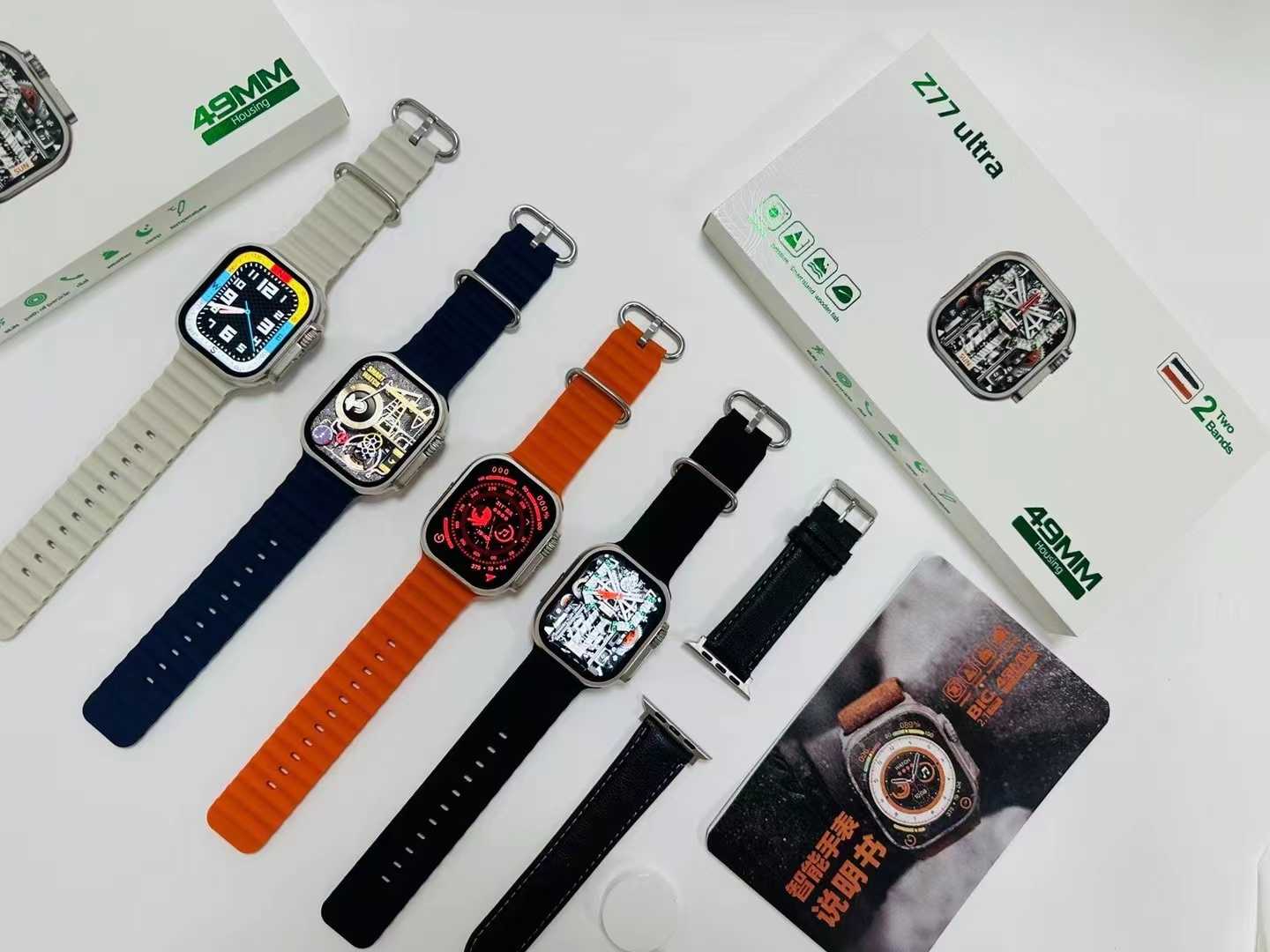 Σετ Smartwatch με 2 λουράκια Z77 Ultra 880228 - Image 4