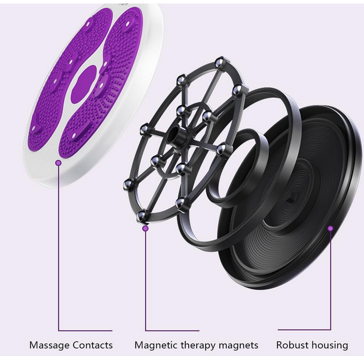 Δίσκος Ισορροπίας εκγύμνασης σώματος με λαβές Waist Twisting Board - Image 5
