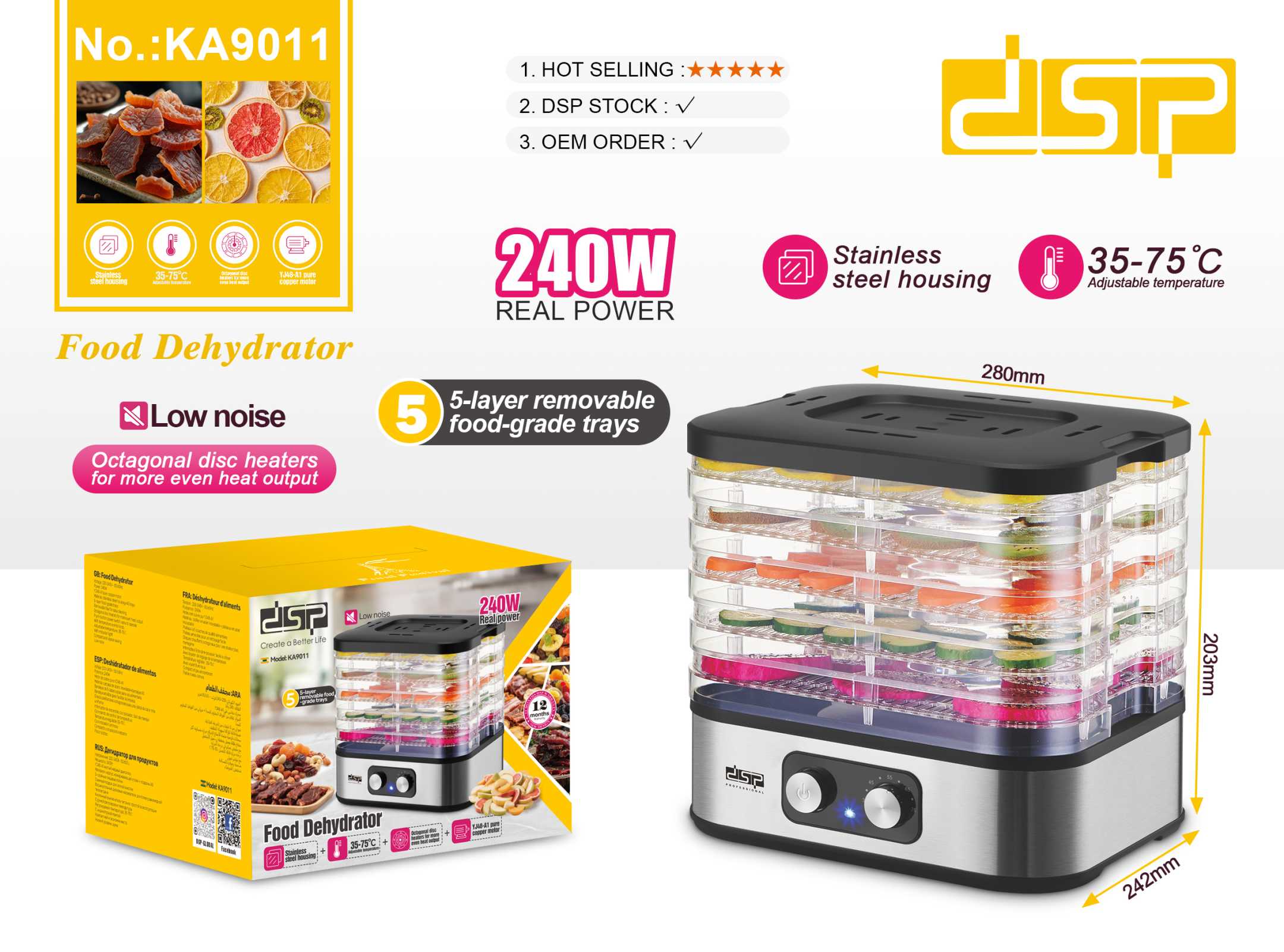 Αποξηραντής τροφίμων - KA9011 - DSP - 300155 - Image 2