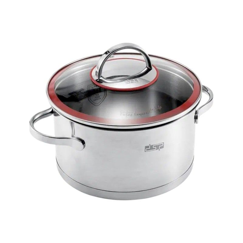 Κατσαρόλα ανοξείδωτη με καπάκι - 2.6L - CS003-B18 - DSP - 561734