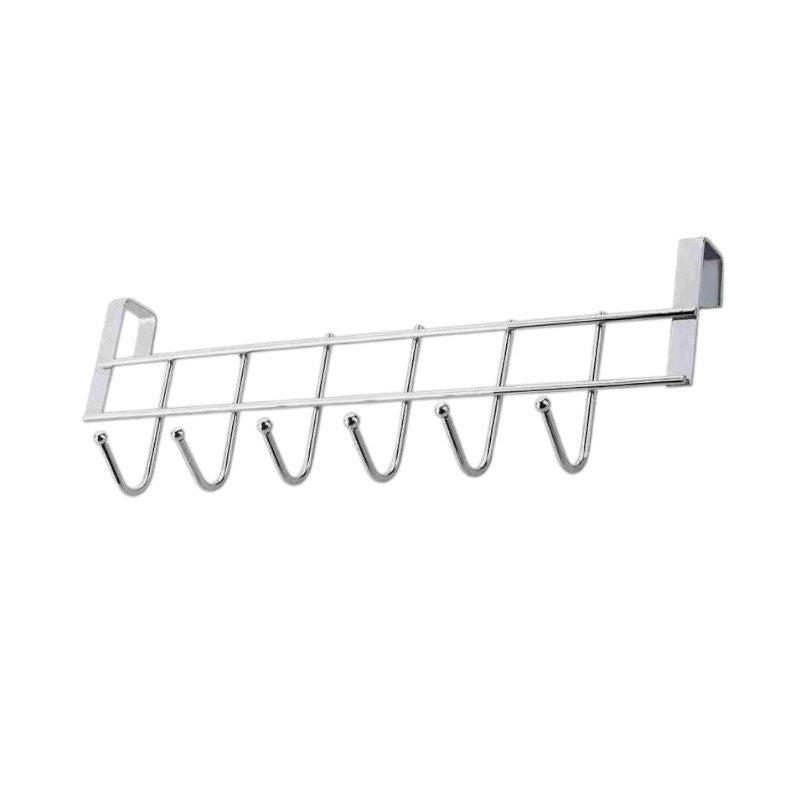 Μεταλλική κρεμάστρα πόρτας 6 θέσεων