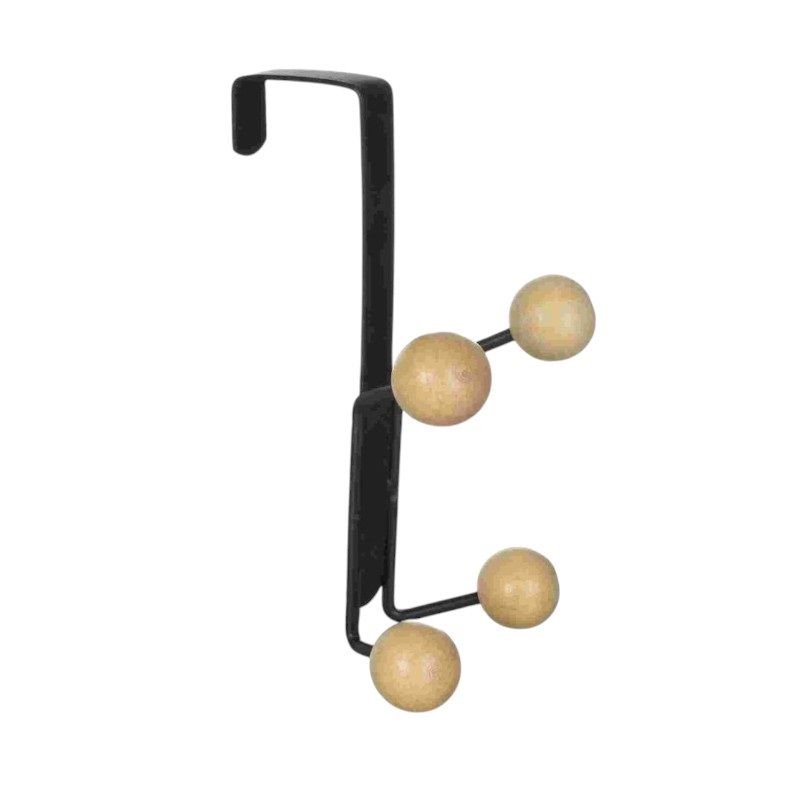 Μεταλλική κρεμάστρα πόρτας 4 θέσεων - Image 5