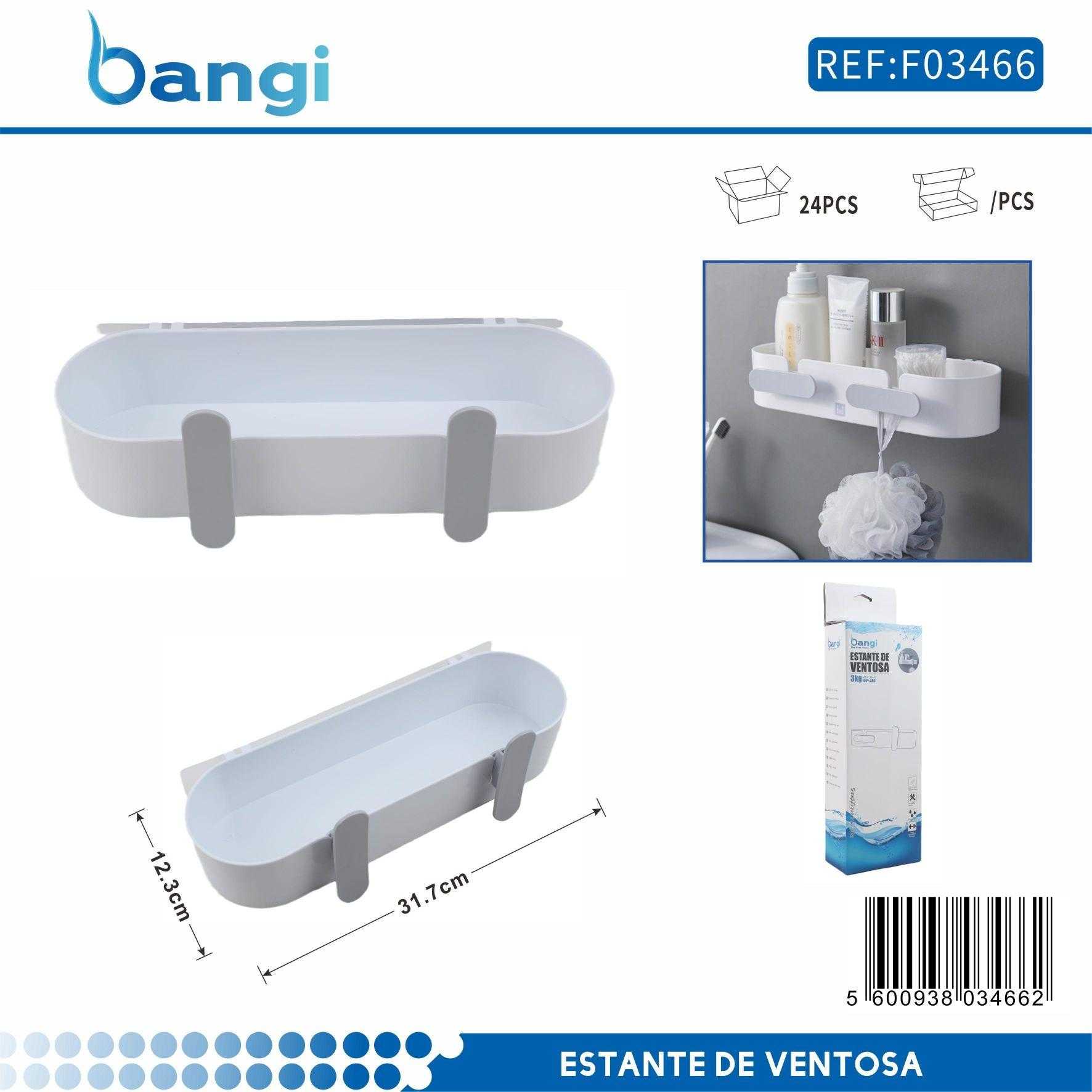 Επιτοίχιο ράφι μπάνιου με βεντούζες - Image 4