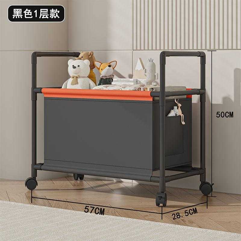 Καλάθι απλύτων & αποθήκευσης τροχήλατο - YH6906-1 - 114081 - Black - Image 2