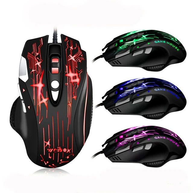 Ενσύρματο ποντίκι Gaming - LED RGB - WB912 - Weibo - 659127 - Image 2