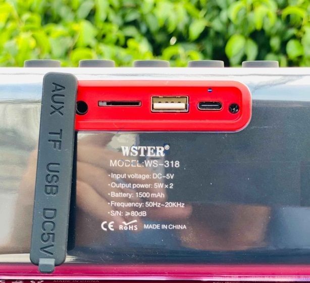 Ασύρματο ηχείο Bluetooth - WS-318 - 810675 - Image 3