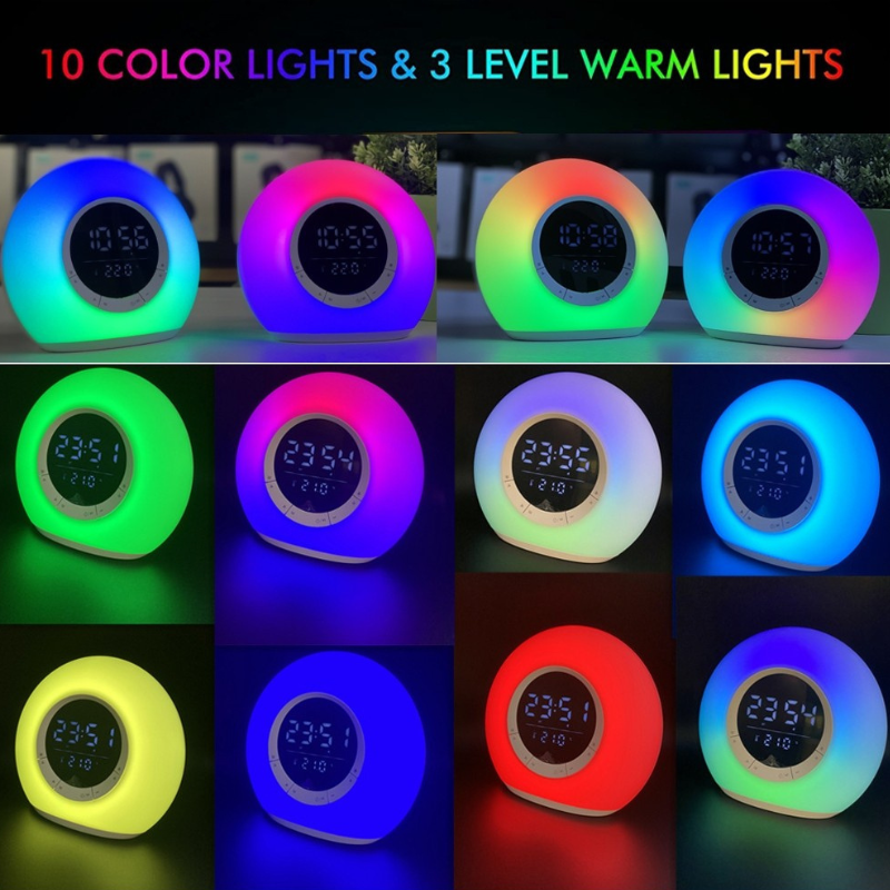 Ασύρματο ηχείο Bluetooth LED & ψηφιακό ρολόι - P11 - 810804 - Image 3