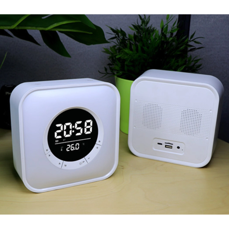 Ασύρματο ηχείο Bluetooth LED & ψηφιακό ρολόι - P10 - 810811 - Image 3