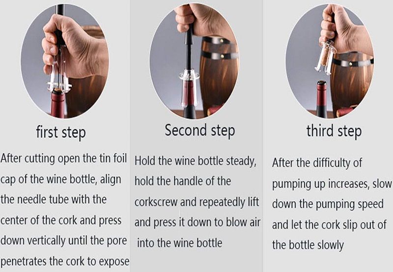Ανοιχτήρι κρασιού με πίεση αέρος - Τιρμπουσόν - KH1-001901 - 812556 - Image 2