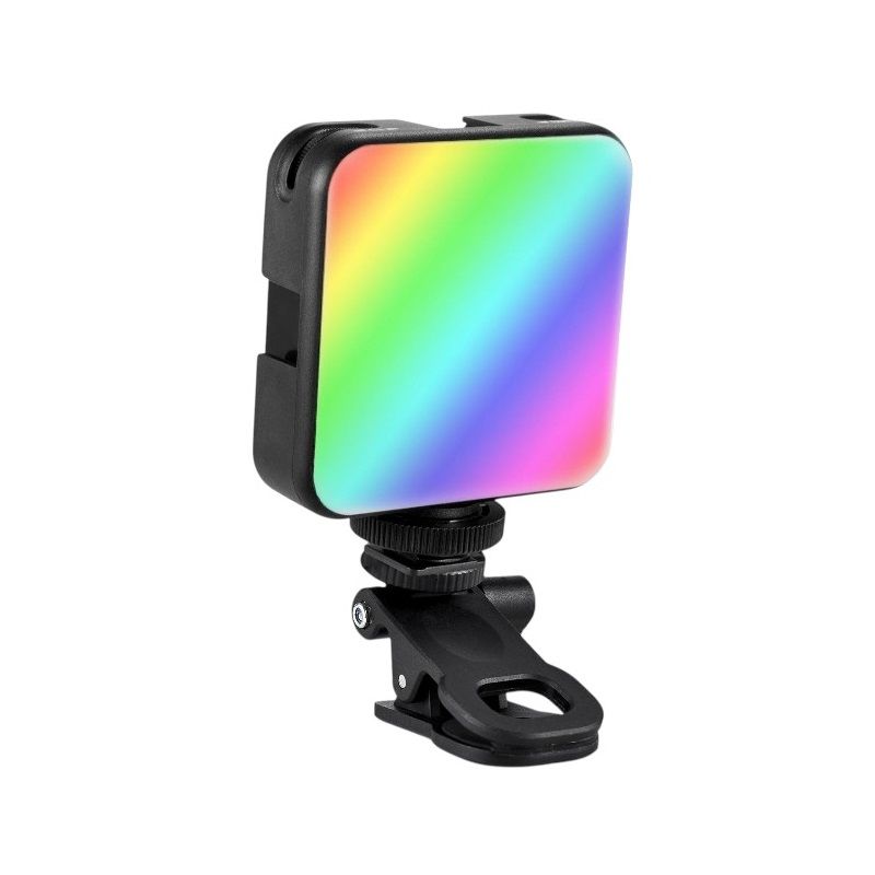 Επαναφορτιζόμενος φακός κάμερας LED - Multicolor - D12S - 812914