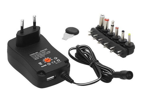 Τροφοδοτικό μετασχηματιστής με ρυθμιστή τάσης 6 βύσματα και θύρα USB - 30W - 812990 - Image 3