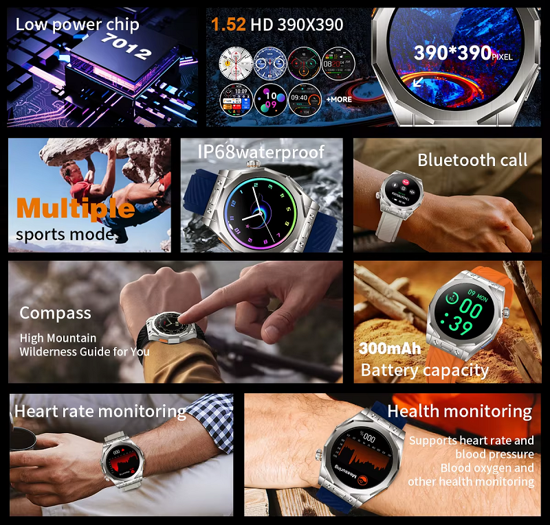 Σετ Smartwatch με 3 λουράκια Z83 MAX 880518 - Image 5