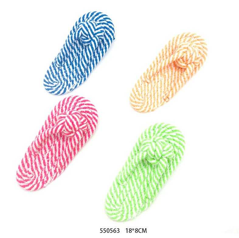 Παιχνίδι σκύλου σαγιονάρα από σχοινί - 18x8cm - 12pcs - 550563 - Image 2