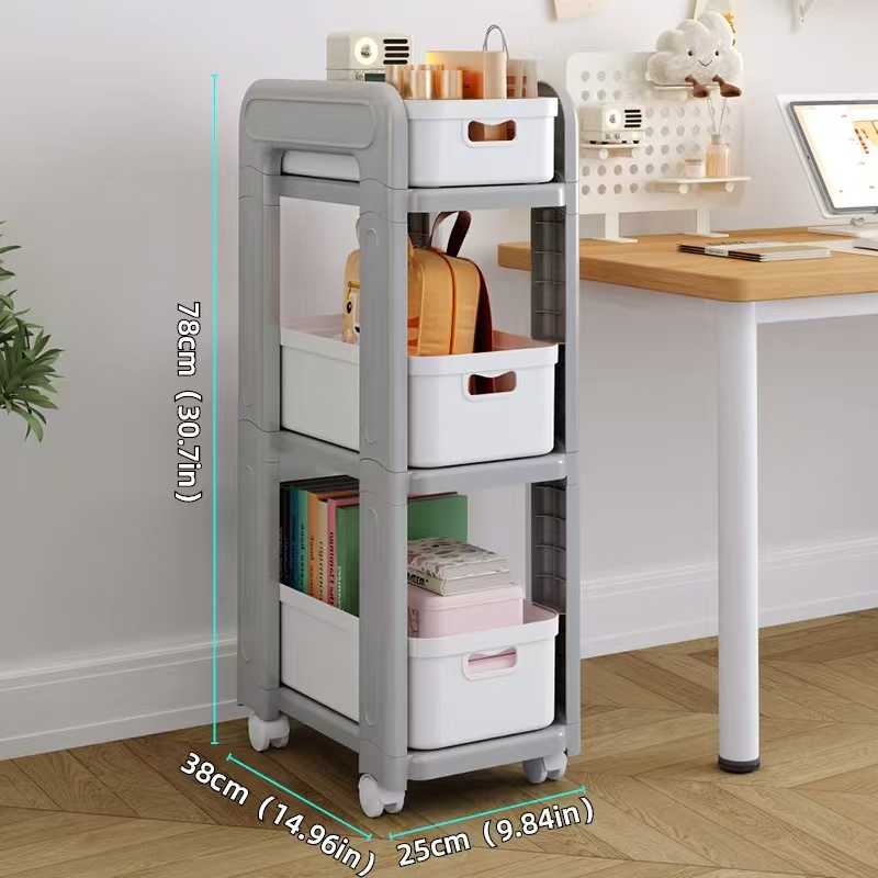 Πλαστική ραφιέρα τροχήλατη 3 επιπέδων - 5301-3 - 915138 - Image 2