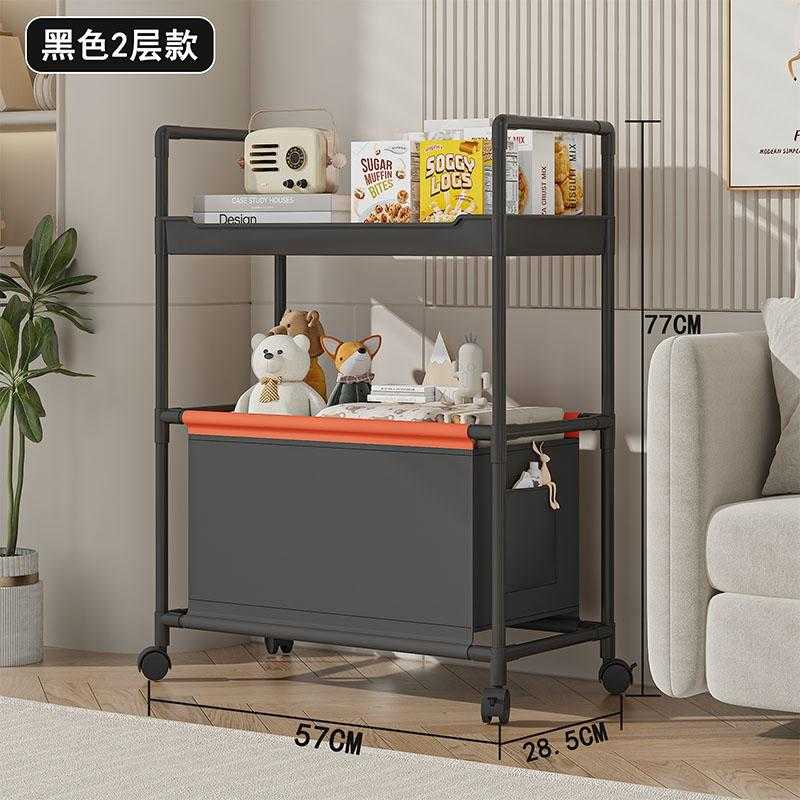 Καλάθι απλύτων & αποθήκευσης τροχήλατο - YH6906-2 - 114098 - Black - Image 2